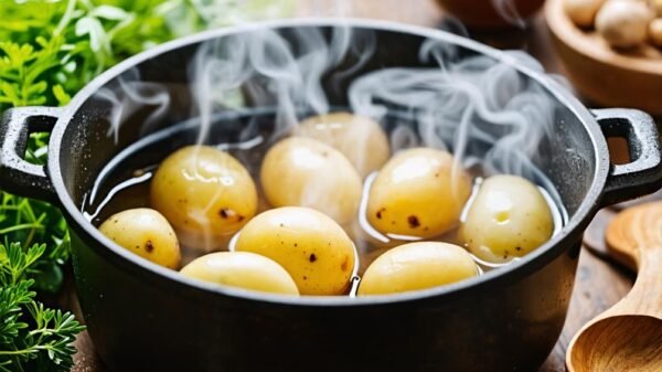 boiling potatoes in cold water