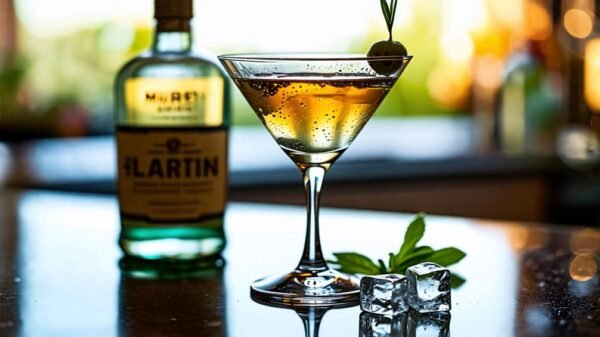 dirty martini with gin