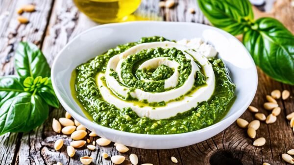 flavorful feta pesto cheese blend