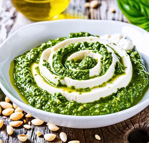 flavorful feta pesto cheese blend