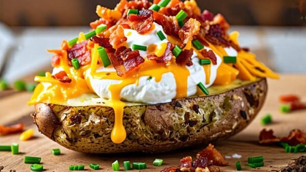 gourmet baked potato toppings