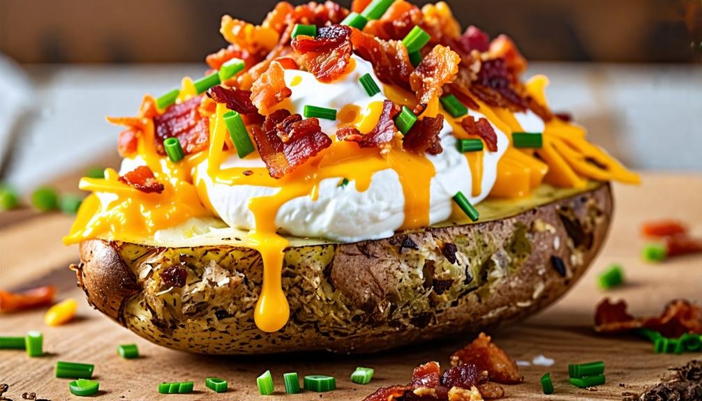 gourmet baked potato toppings