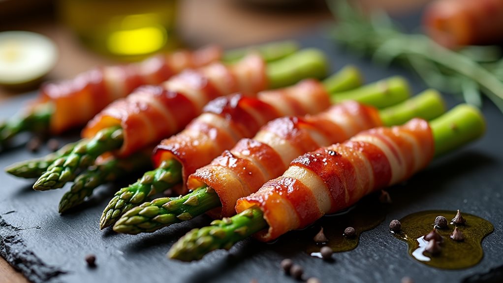 crispy bacon asparagus bites