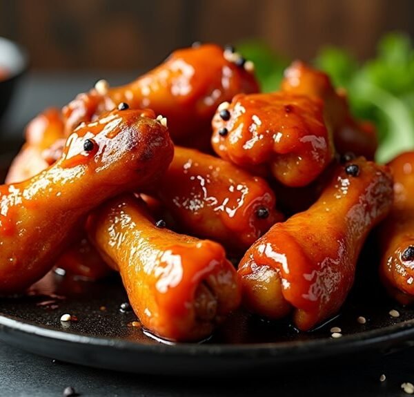 deliciously crispy spicy wings