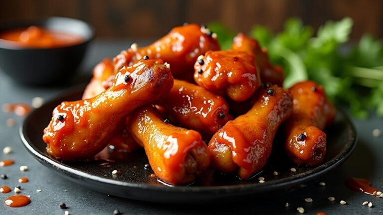 deliciously crispy spicy wings