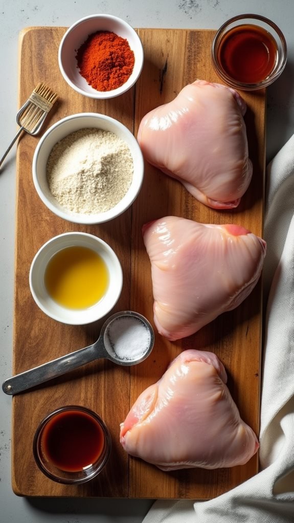 gathering ingredients and seasonings