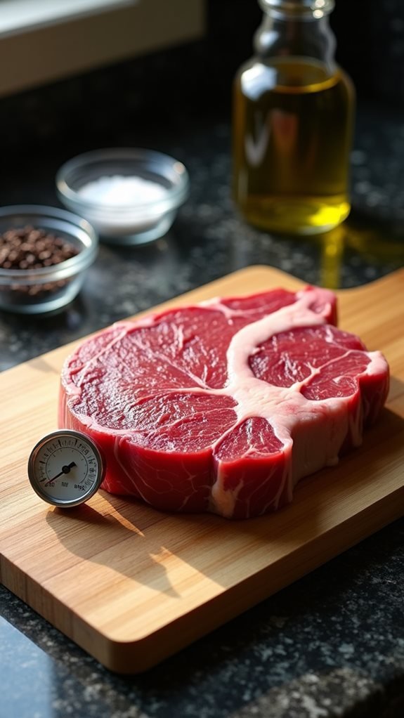 prepare steak for cooking