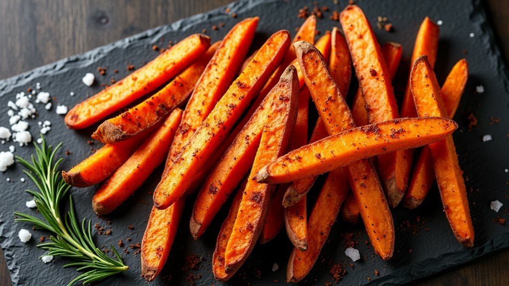 spicy air fryer sweet potato fries