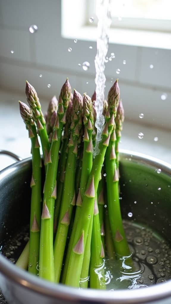 wash asparagus before cooking