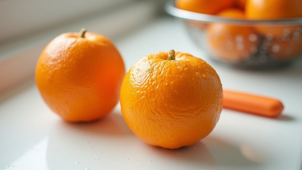 importance of cleaning oranges